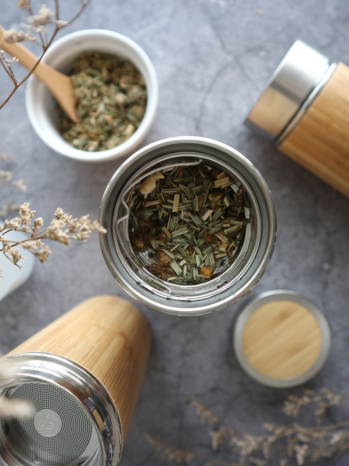 Bamboo Tea Infuser Tumbler