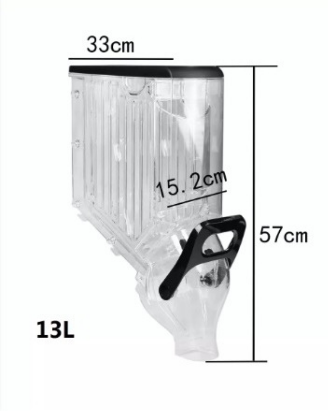 Acrylic Gravity Bin 15cm (Used)