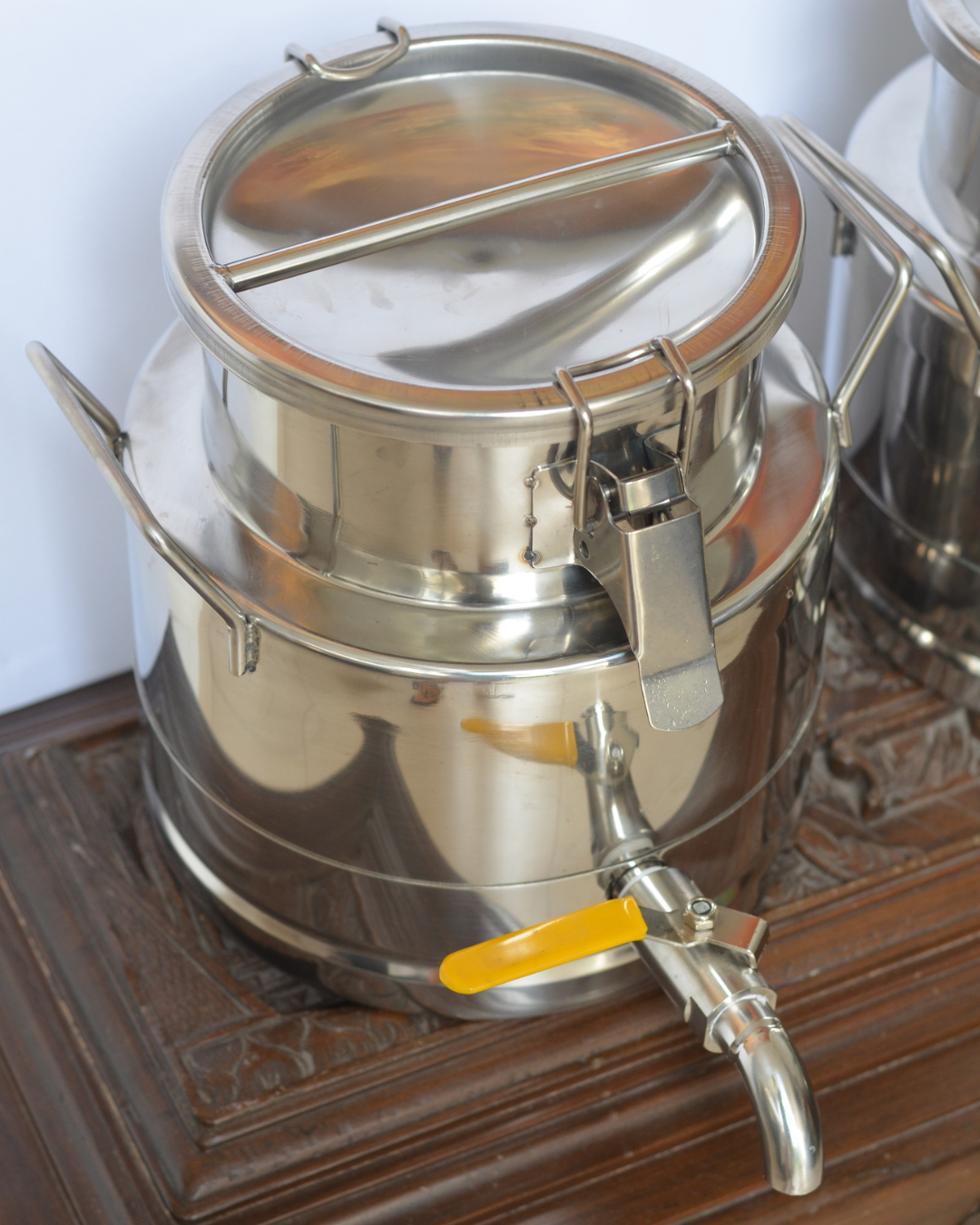 Stainless Steel Fusti - With Faucet