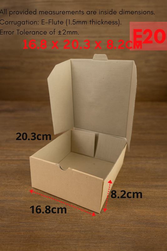 Corrugated Clamshell Box E20
