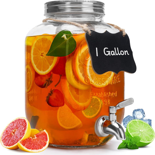 Yorkshire Glass Beverage Dispenser