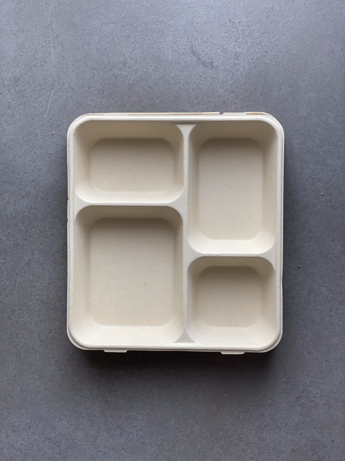 4-Compartment Food Tray with Lid