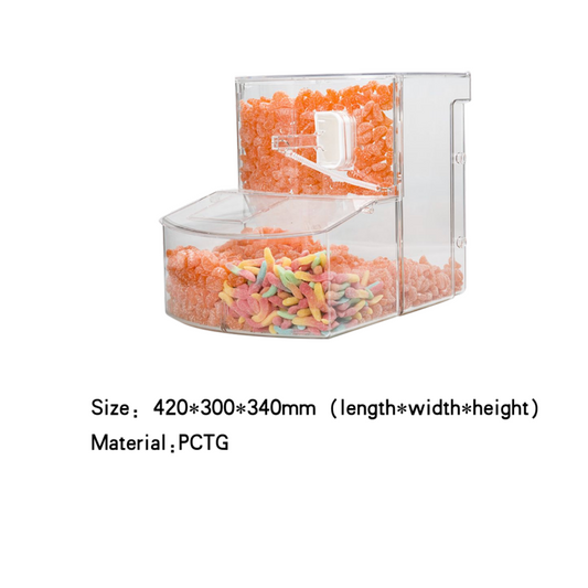Acrylic Scoop Bin-Double 22L (Used)