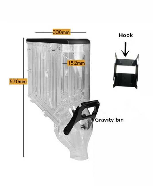 Acrylic Gravity Bin 15cm (Used)