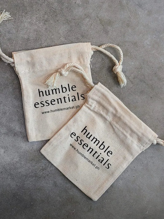 Cotton Drawstring Square Pouch