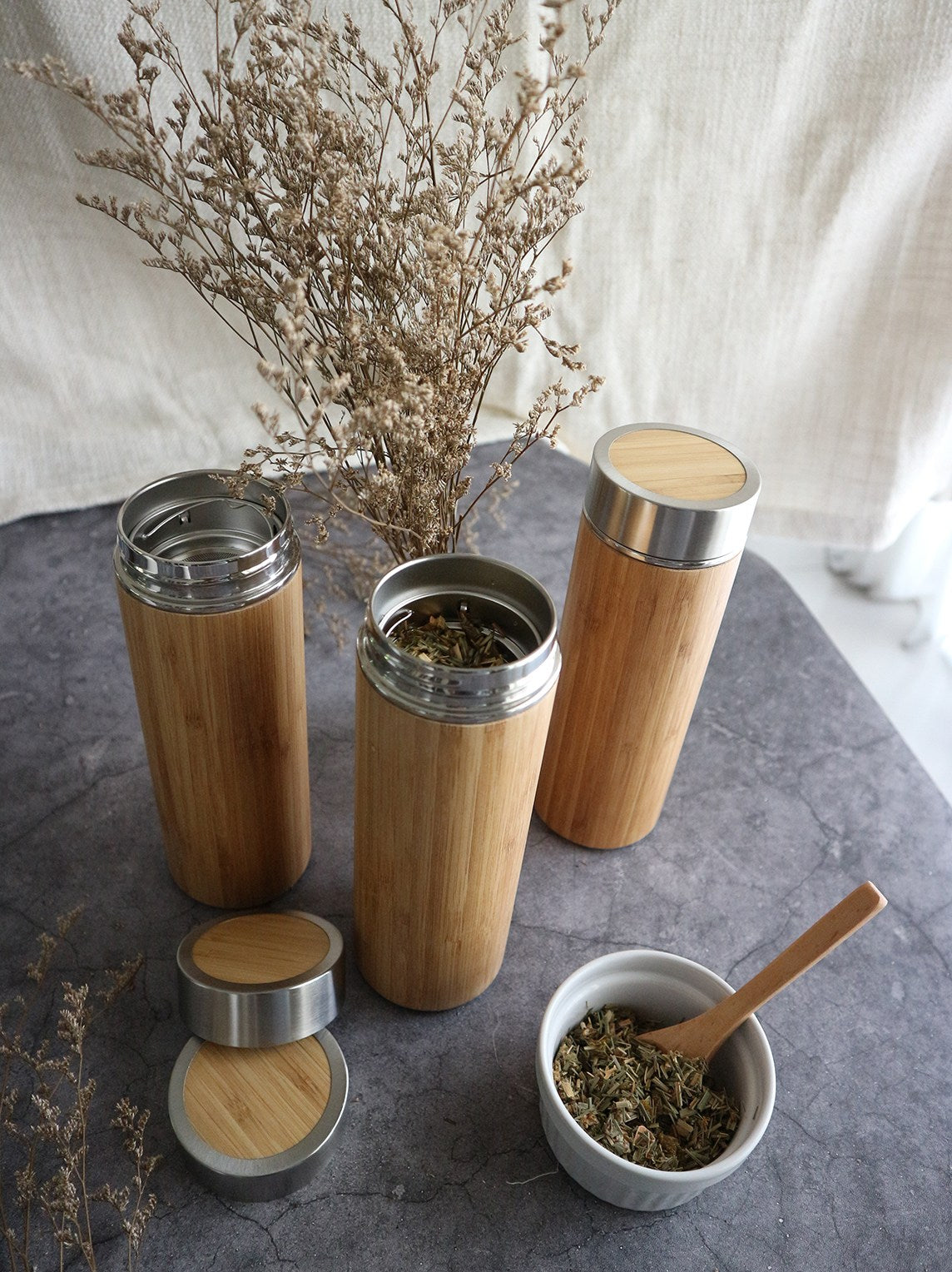 Bamboo Tea Infuser Tumbler