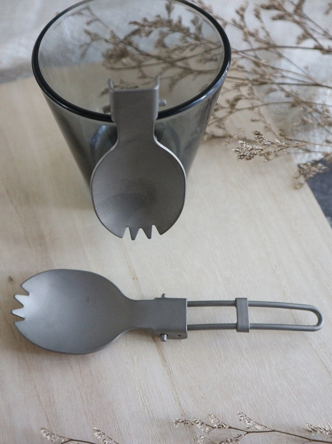 Titanium Folding Spork